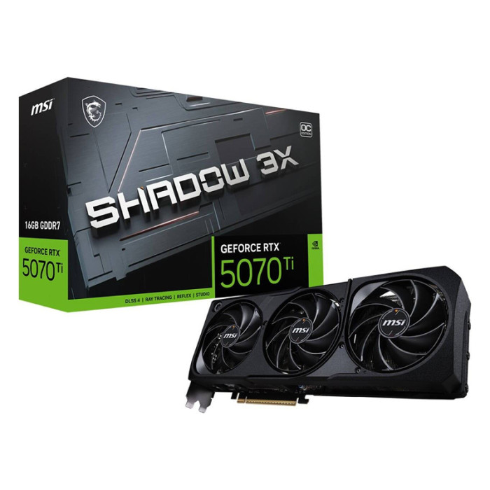 Видеокарта NVIDIA GeForce RTX 5070 Ti MSI OC 16Gb (RTX 5070 Ti 16G SHADOW 3X OC) | Фото 1 из 1