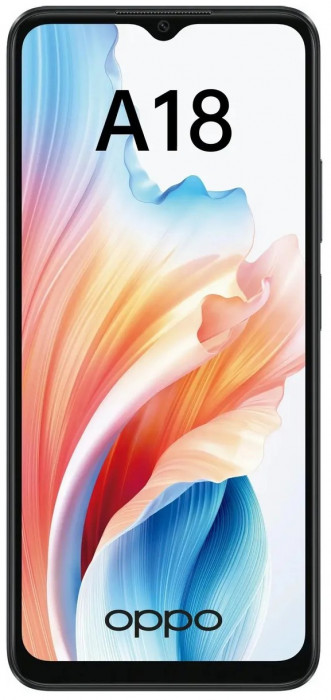 Смартфон Oppo A18 6/128GB Блестящий черный (Black) | Фото 3 из 6