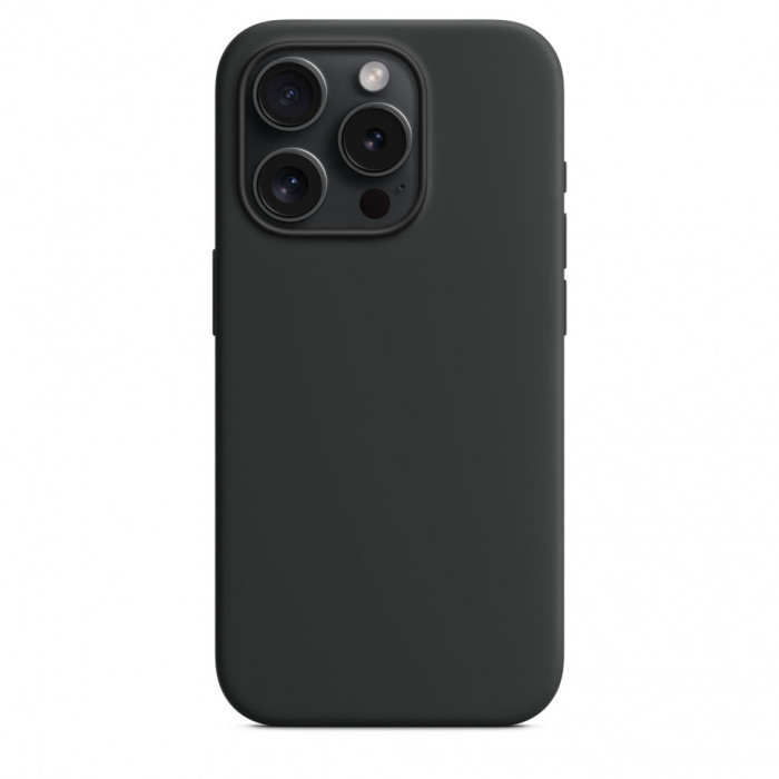 Чехол Silicone Case MagSafe для iPhone 15 Pro Max Black