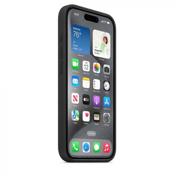 Чехол Silicone Case MagSafe для iPhone 15 Pro Max Black