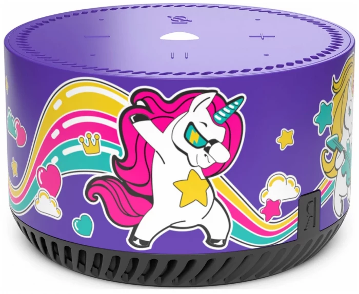 Умная колонка Яндекс Станция Лайт с Алисой Rainbow Velvet Unicorn | Фото 3 из 4