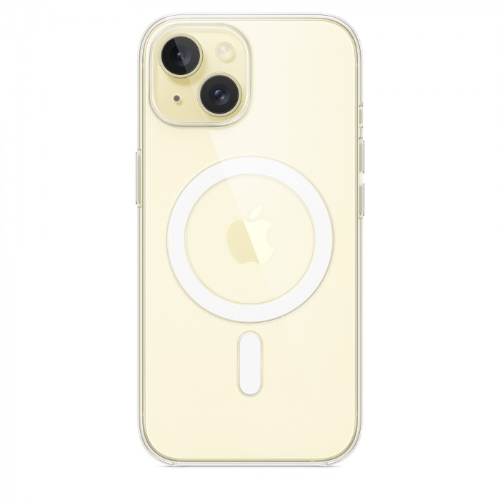 Чехол Clear Case MagSafe для iPhone 15 Plus Прозрачный