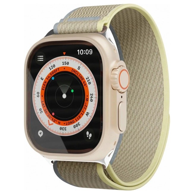 Ремешок нейлоновый Trail Band VLP для Apple Watch 42/44/45/49mm Бежевый-желтый
