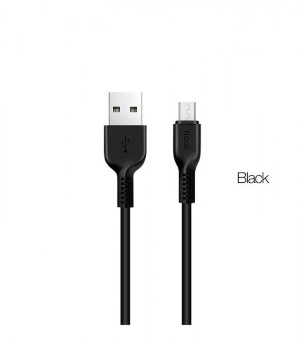 Кабель USB HOCO X20 Flash 2.4А Micro USB - 2м черный