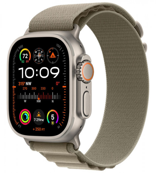 Умные часы Apple Watch Ultra 2 49mm GPS + Cellular Titanium Case with Olive Alpine Loop