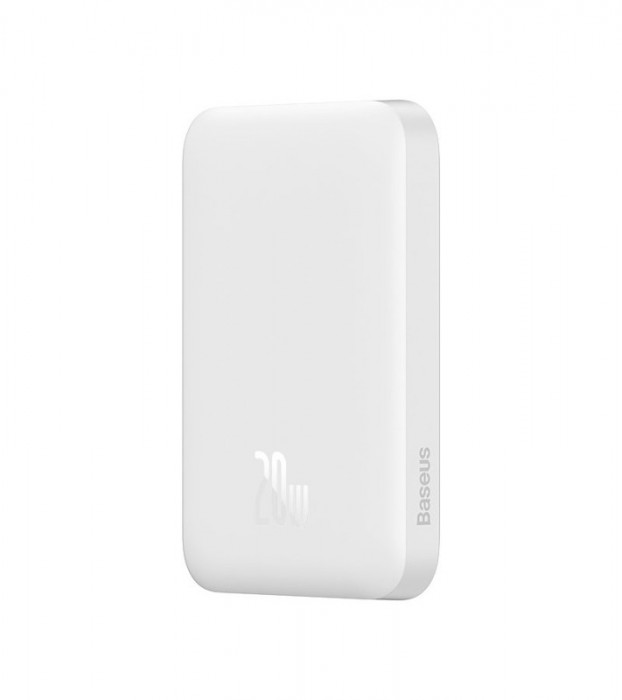 Внешний аккумулятор Baseus Power Bank MagSafe 6000mAh 20W Белый (PPCX020102) | Фото 6 из 9