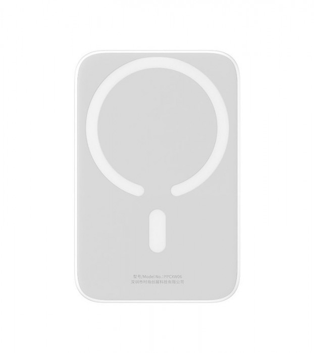 Внешний аккумулятор Baseus Power Bank MagSafe 6000mAh 20W Белый (PPCX020102) | Фото 1 из 9