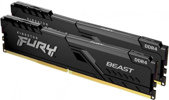 Оперативная память 32Gb DDR4 3200MHz Kingston Fury Beast Black (KF432C16BB1K2/32) (2x16Gb KIT)