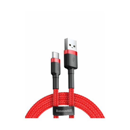 Кабель Baseus cafule Cable USB For Type-C 3A 1M Красный (CATKLF-B09)