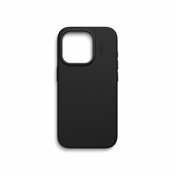 Чехол из веганской кожи с поддержкой MagSafe MOFT Snap Case MOVAS для iPhone 15 Черный (Black) | Фото 1 из 2