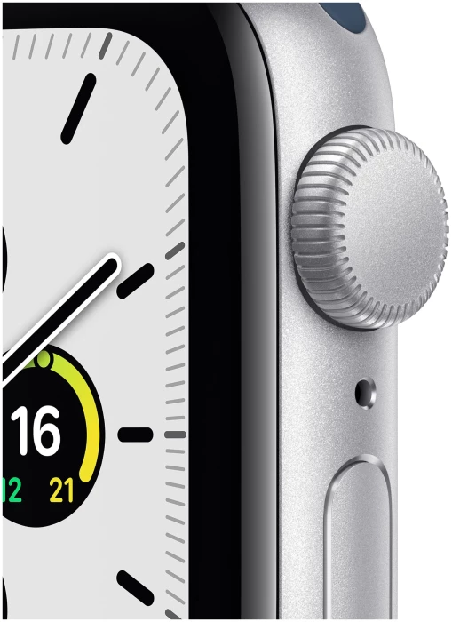 Умные часы Apple Watch SE GPS 40mm Aluminum Case with Sport Band Серебристый/синий