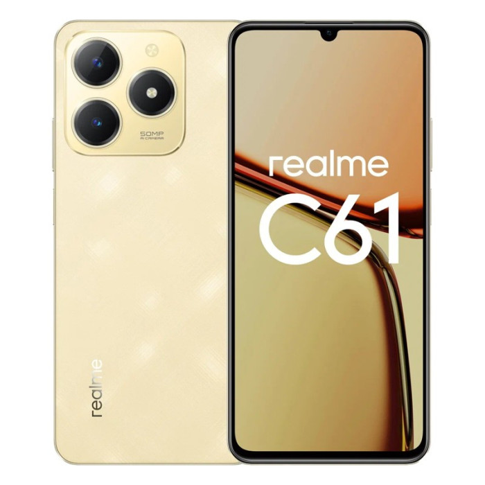 Смартфон Realme C61 6/128GB Золотой (Gold)