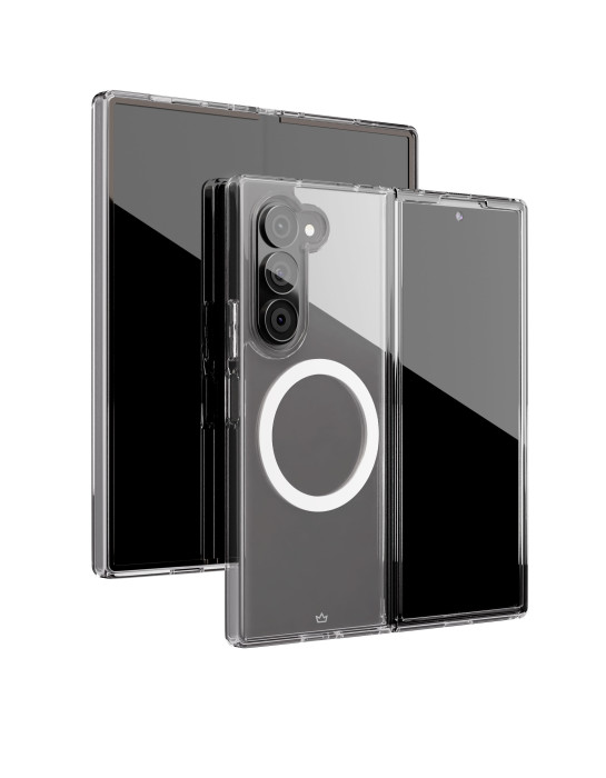 Чехол защитный VLP Crystal Case с MagSafe для Samsung Z Fold 6, прозрачный | Фото 2 из 2