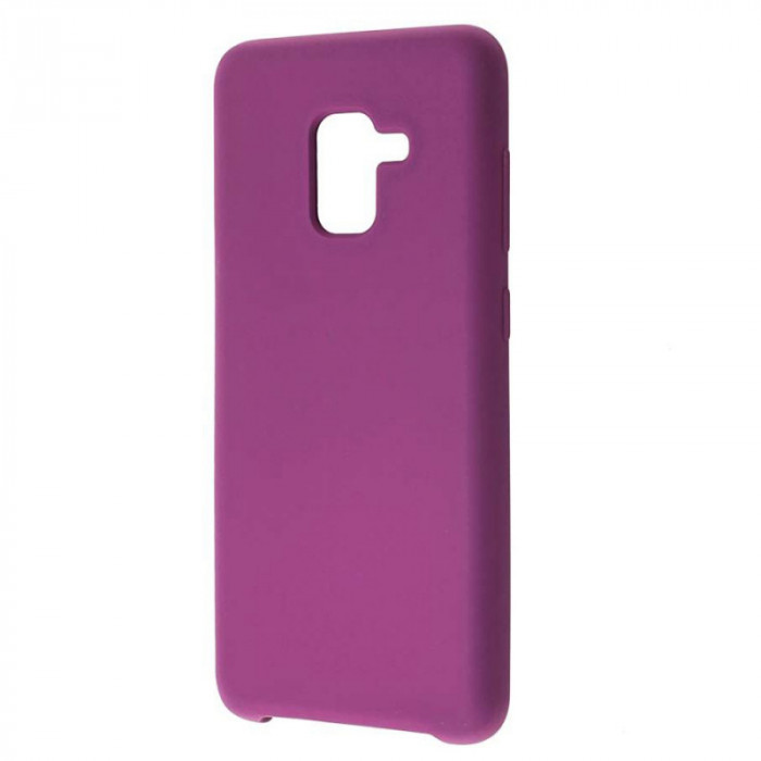Чехол-накладка Silicone Cover для Samsung Galaxy A5 2018/A8 2018 Фиолетовый