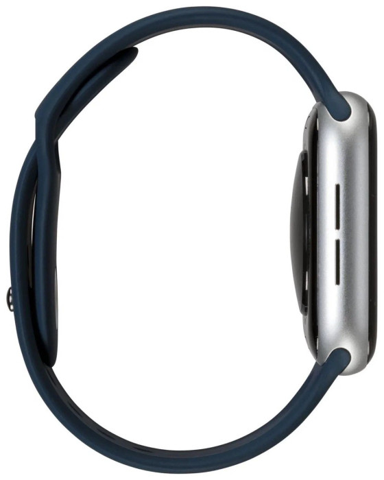 Умные часы Apple Watch SE GPS 44mm Aluminum Case with Sport Band Серебристый/синий