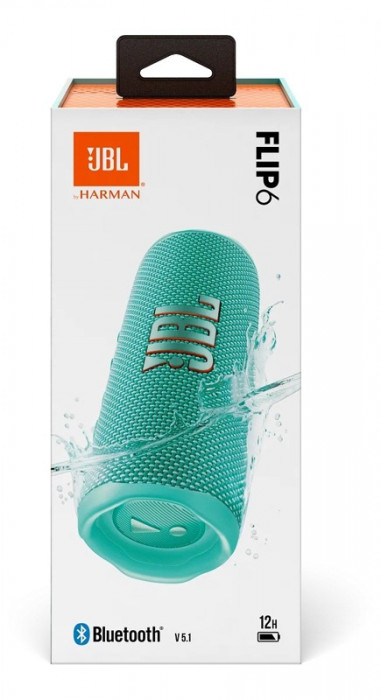 Портативная колонка JBL Flip 6 Бирюзовый | Фото 4 из 9