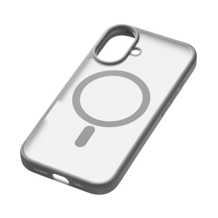 Чехол защитный uBear Cloud Mag Case для iPhone 16, MagSafe совместимый, усиленный, силк-тач, Cерый | Фото 3 из 5