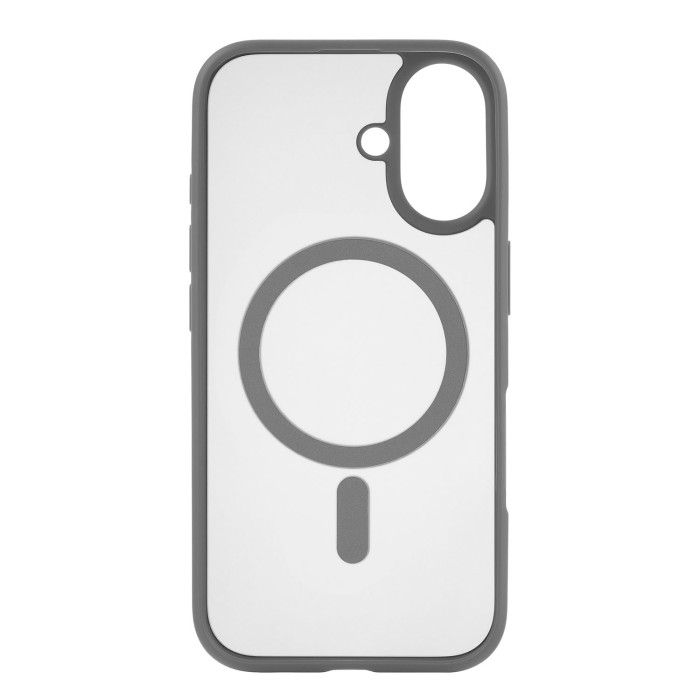 Чехол защитный uBear Cloud Mag Case для iPhone 16, MagSafe совместимый, усиленный, силк-тач, Cерый | Фото 4 из 5