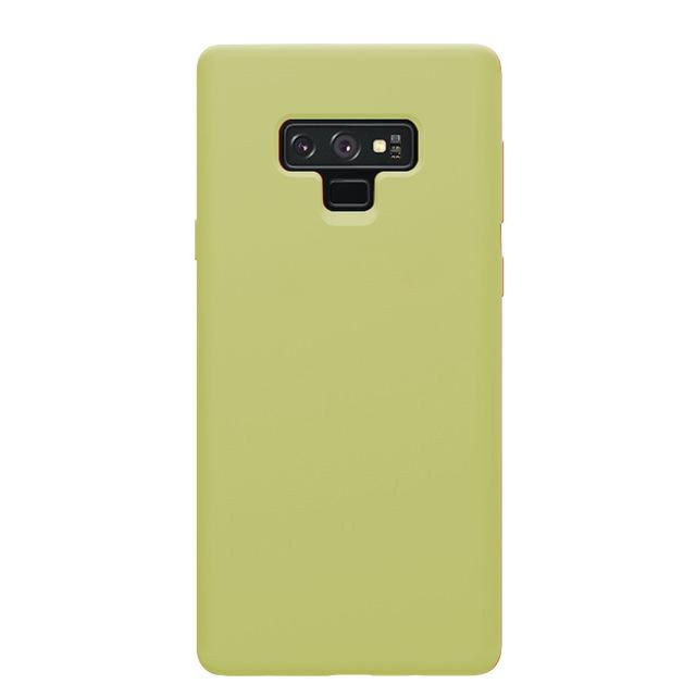 Чехол-накладка Silicone Cover для Samsung Galaxy Note 9 Горчичный