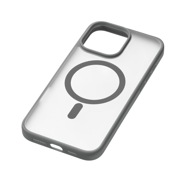 Чехол защитный uBear Cloud Mag Case для iPhone 16 Pro Max, MagSafe совместимый, усиленный, силк-тач, Cерый | Фото 3 из 5