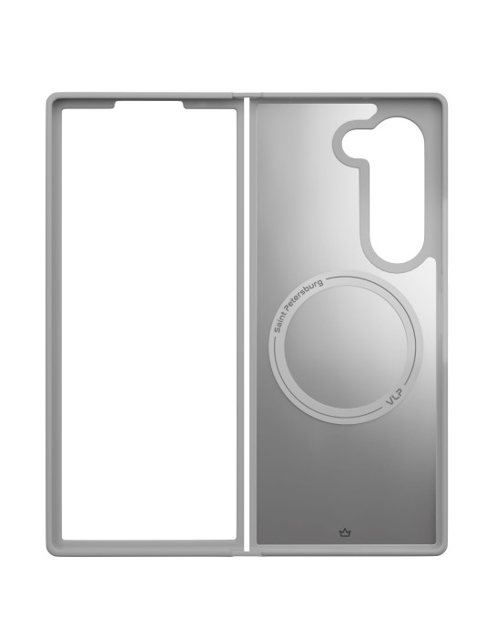 Чехол защитный VLP Moon Case с MagSafe для Samsung Z Fold 6, серый