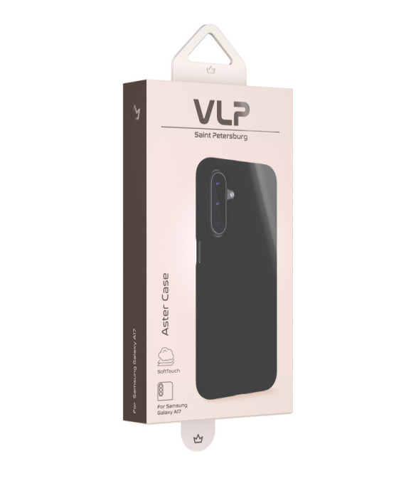 Чехол защитный VLP Aster Case для Samsung A17, черный