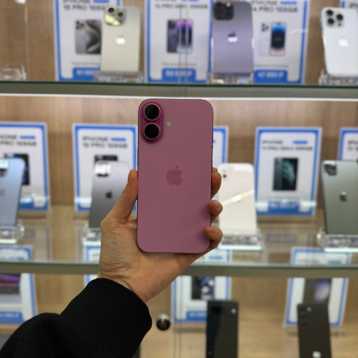 Б/у Смартфон Apple iPhone 16 128GB Розовый (Pink) nano SIM + eSIM (Без RuStore)