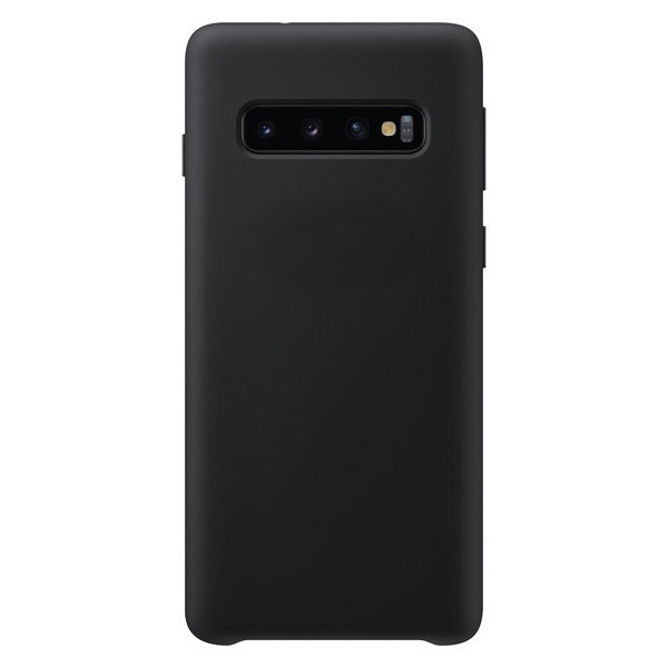 Чехол Silicone Cover для Samsung Galaxy S10 Черный