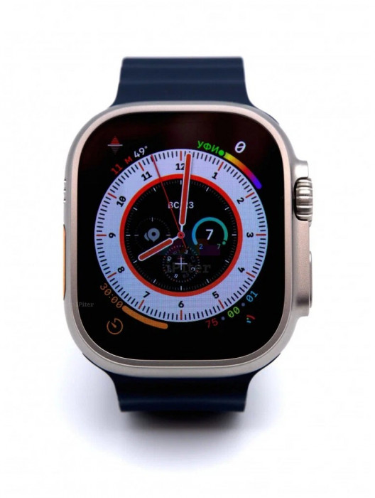 Умные часы Apple Watch Ultra 49mm GPS + Cellular Titanium Case with Midnight Ocean Band | Фото 2 из 4