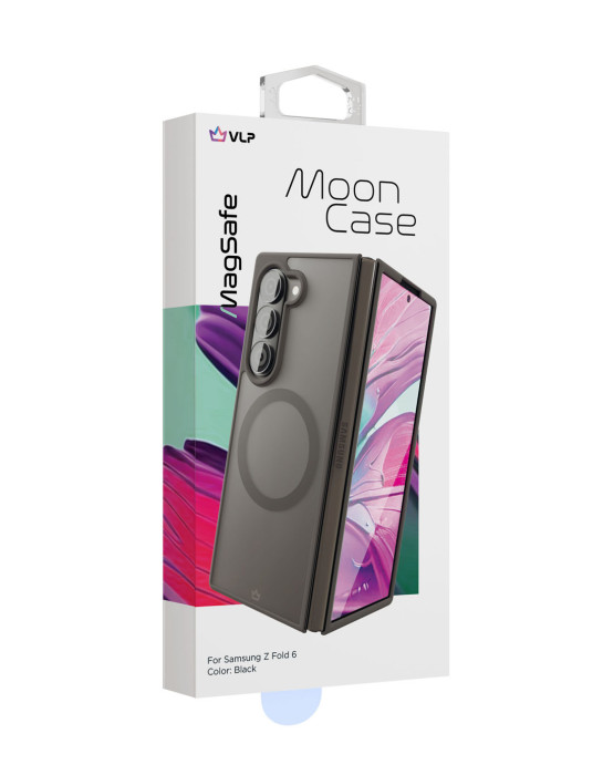 Чехол защитный VLP Moon Case с MagSafe для Samsung Z Fold 6, черный