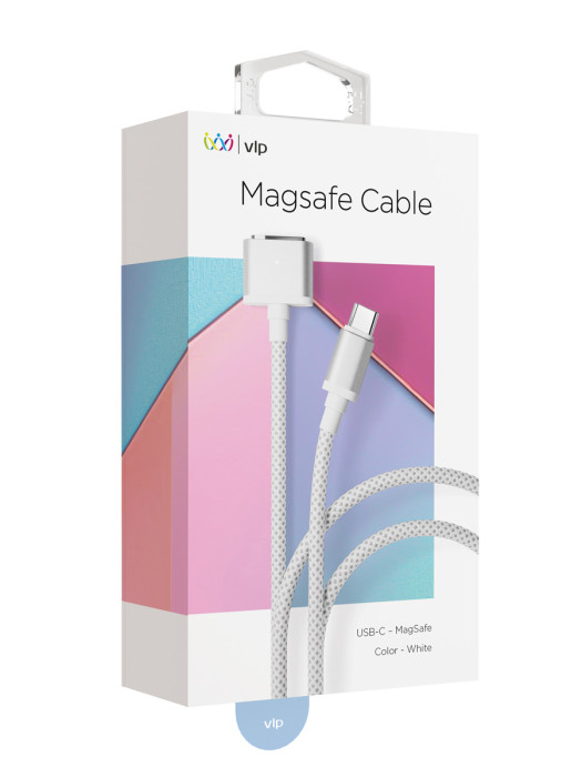 Дата-кабель VLP Cable USB C - MagSafe, 2.0м, белый