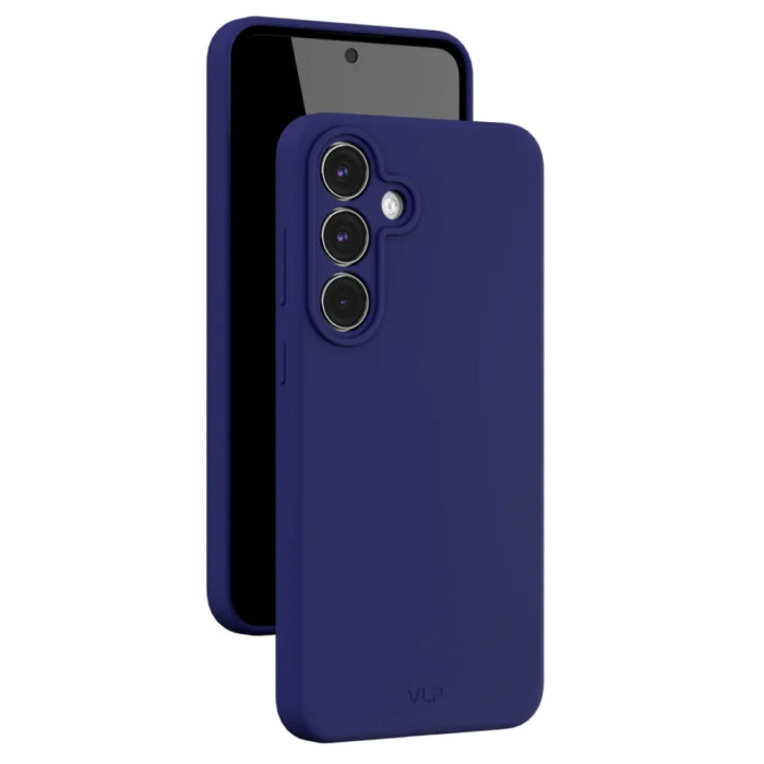 Чехол защитный VLP Aster Case с MagSafe для Samsung S25 FE, темно-синий