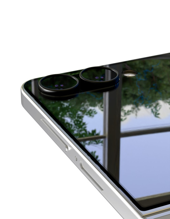 Стекло защитное 2.5D VLP Premium Shield для Samsung Z Flip 7 с черной рамкой