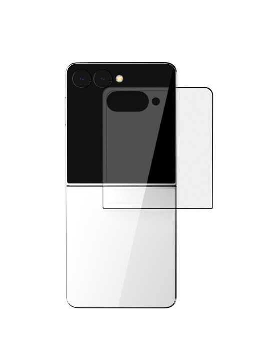 Стекло защитное 2.5D VLP Premium Shield для Samsung Z Flip 7 с черной рамкой