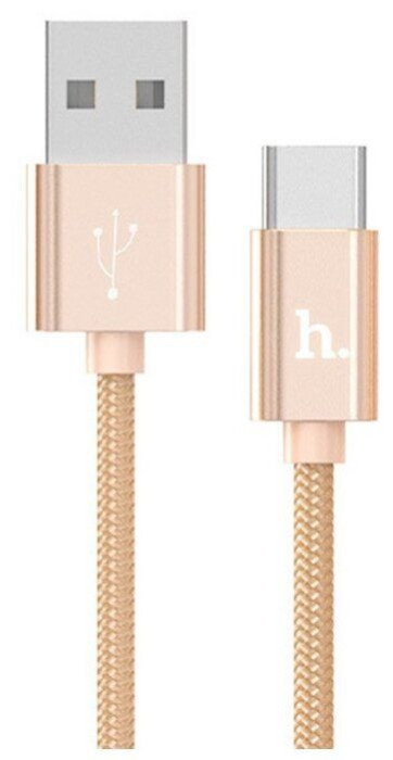Кабель Hoco UA02. USB 2,0. Длина 1м Золотой | Фото 2 из 2