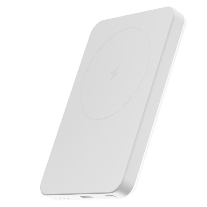 Аккумулятор внешний VLP LITE Power Snap 5000 mAh, 3A, MagSafe, USB-C, белый