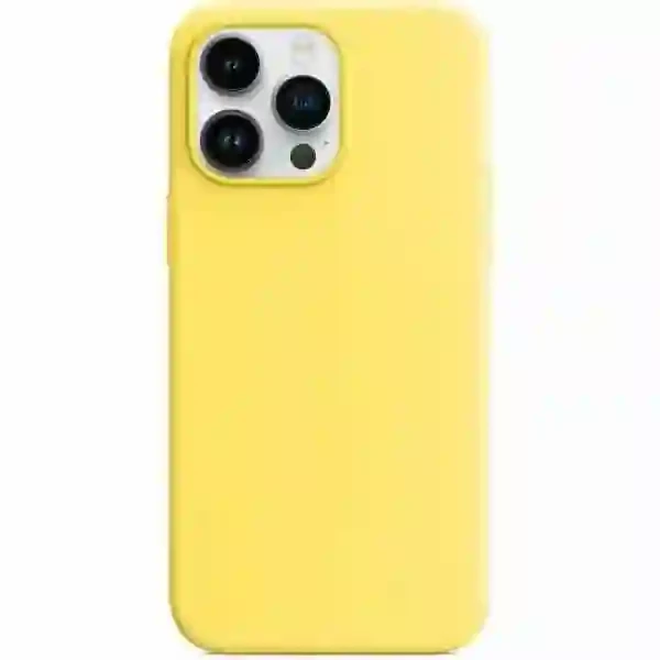 Чехол Silicone Case with Magsafe для iPhone 14 Pro Желтый (Sunglow)+IC | Фото 1 из 1