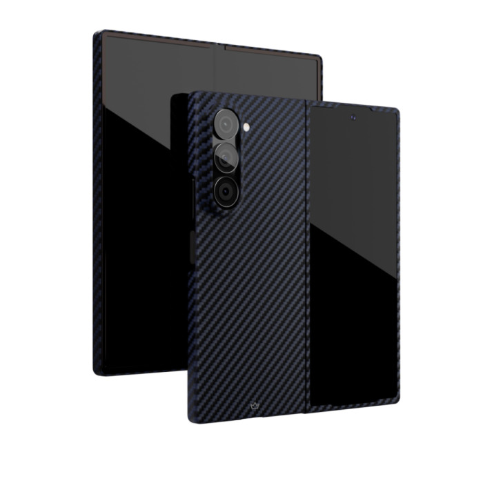 Чехол защитный VLP Kevlar Case с MagSafe для Samsung Z Fold 6, синий