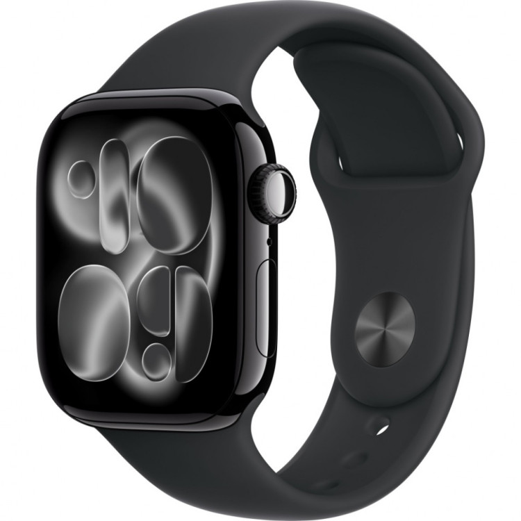 Умные часы Apple Watch Series 11 42mm Jet Black Aluminum Case with Black Sport Band