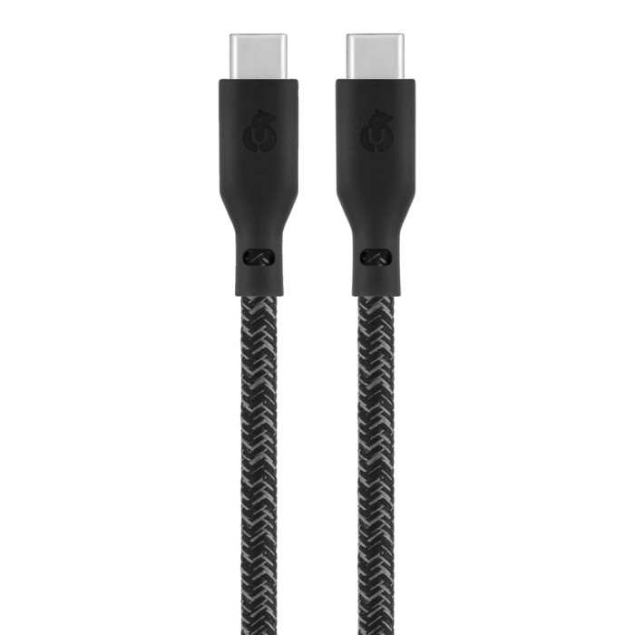 Зарядный кабель uBear Trend, USB-C|USB-С, 60Вт, 1,2м, Черный | Фото 4 из 4