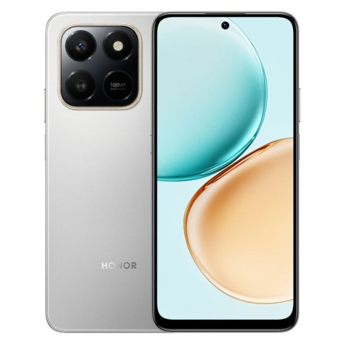 Смартфон Honor X7d 8/128GB Серый (Meteor Silver)