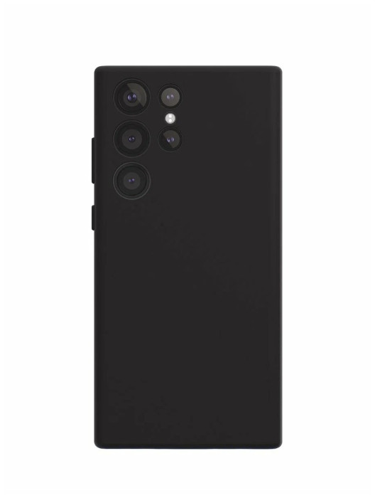 Чехол защитный VLP Liquid Silicone Case для Samsung Galaxy S23 Ultra черный