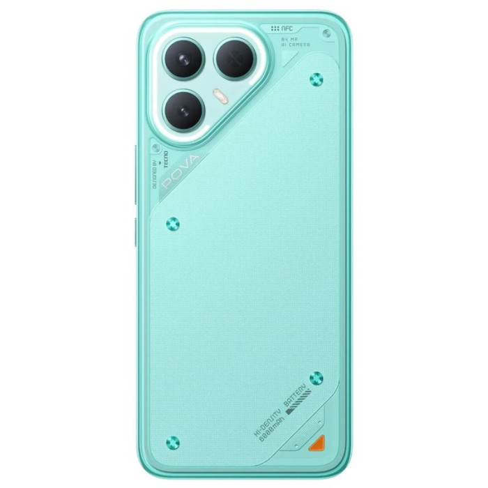 Смартфон TECNO POVA 7 Pro 5G 12/256GB Бирюзовый (Neon Cyan)