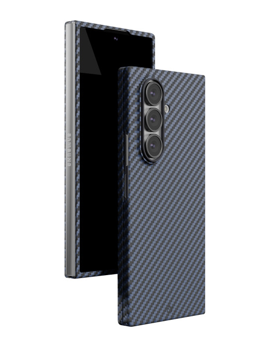 Чехол защитный VLP Kevlar Case с MagSafe для Samsung Z Fold 7, темно-синий