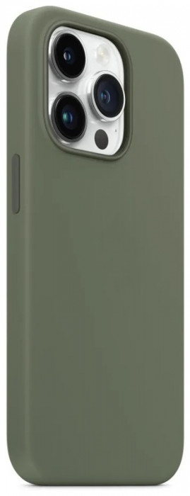 Чехол Silicone Case with Magsafe для iPhone 14 Pro Темно Зеленый (Olive)