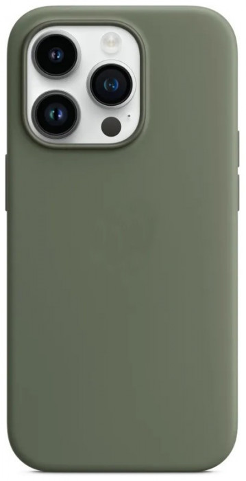 Чехол Silicone Case with Magsafe для iPhone 14 Pro Темно Зеленый (Olive)