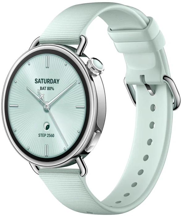 Умные часы Xiaomi Watch S4 41mm Fluororubber Strap Мятно-зеленый | Фото 1 из 1