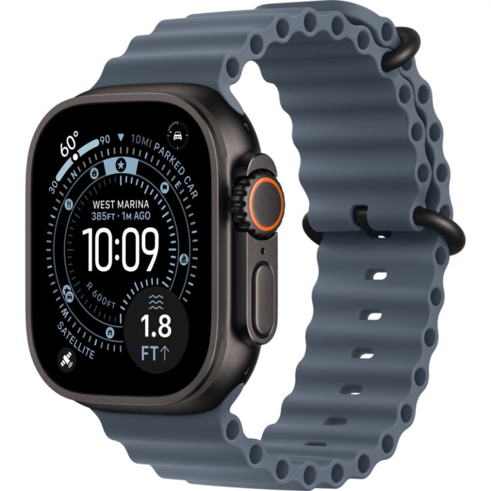 Умные часы Apple Watch Ultra 3 2025 49mm Black Titanium Case with Anchor Blue Ocean Band | Фото 1 из 3