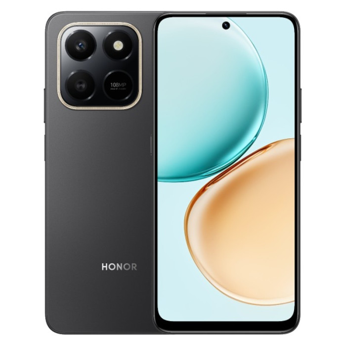 Смартфон Honor X7d 6/128GB Черный (Velvet Black)
