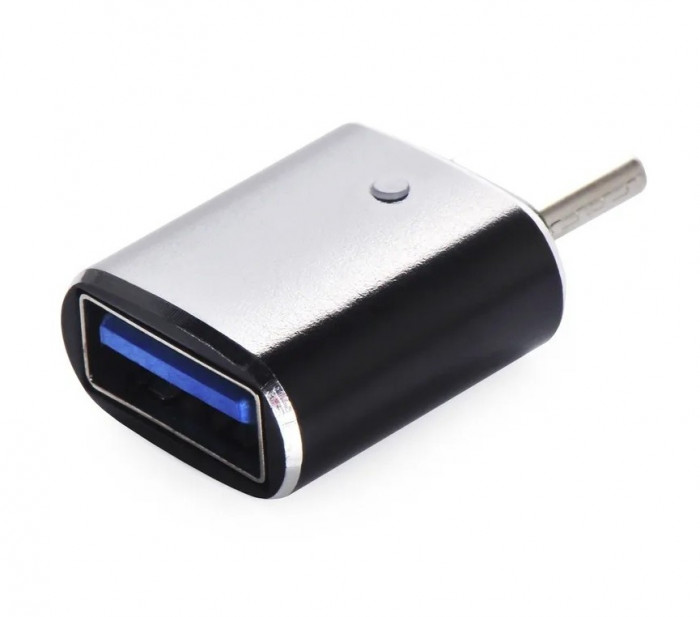 Переходник iNeez (OTG) Type-C to USB 3.0 converter + Flash для Macbook Черный (Black)